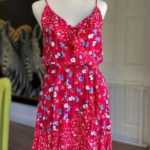 Express Floral Wrap Dress